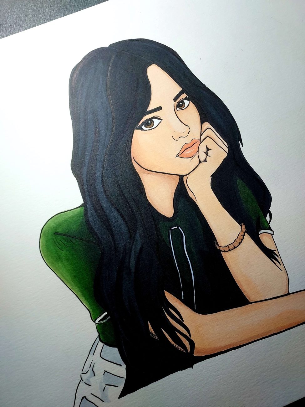 Color portrait illustration by Mateo