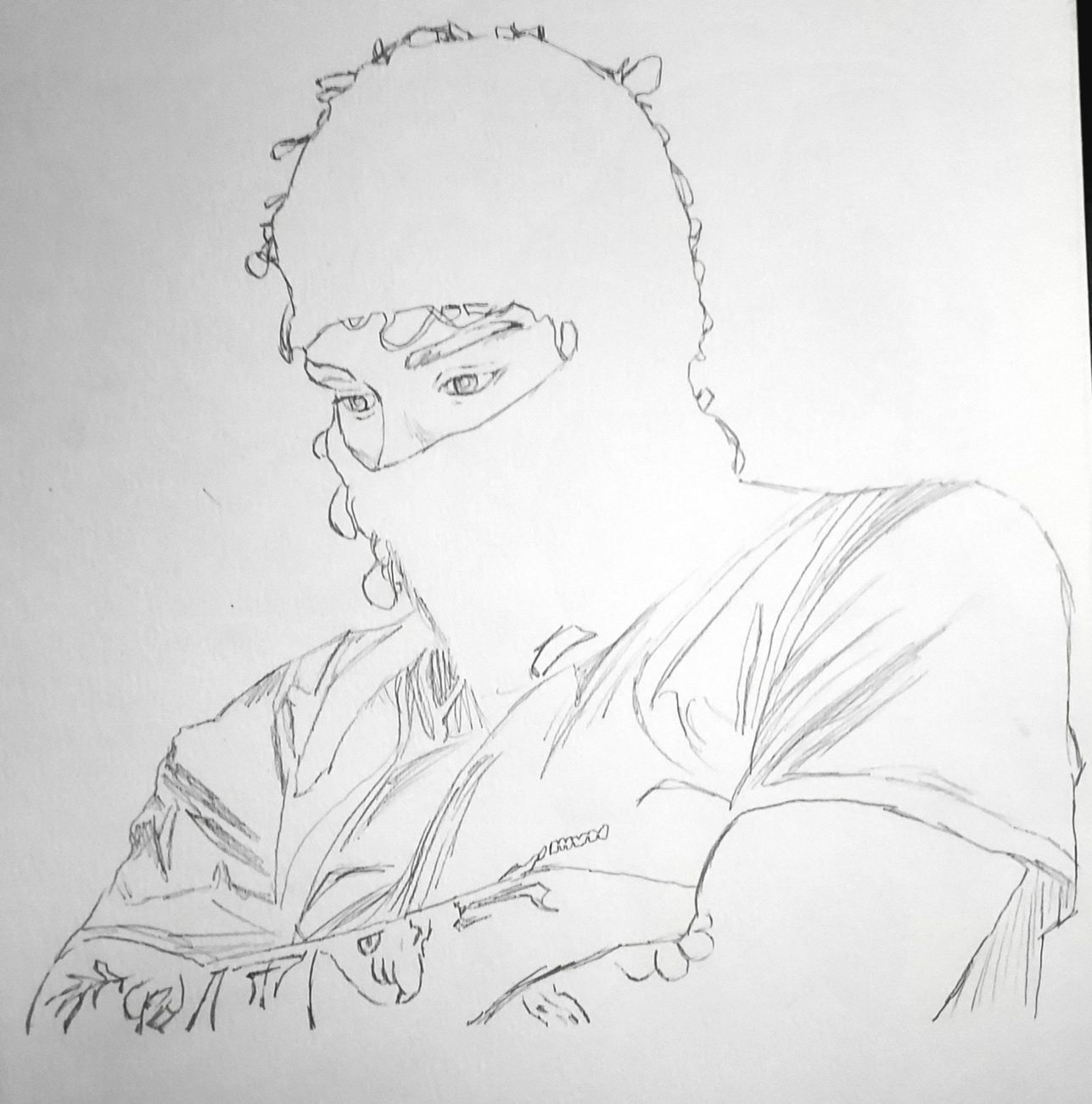 Line sketch by Mateo